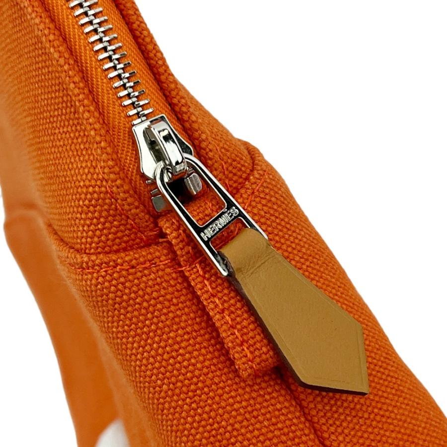エルメス ■未使用■2025年■ ボリード ポーチ コスメ 化粧ポーチ 小物入れ キャンバス オレンジ 【494765】10 |  | 08