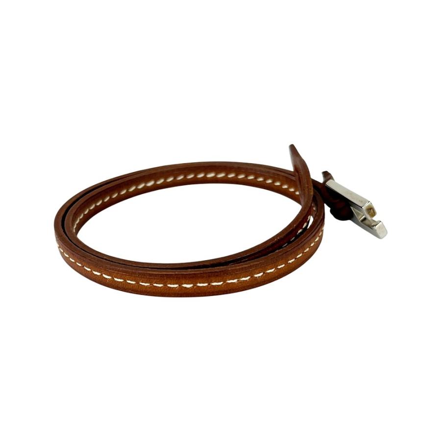 エルメス □新同□ ティレット 二重 ブレスレット アクセサリー レザー