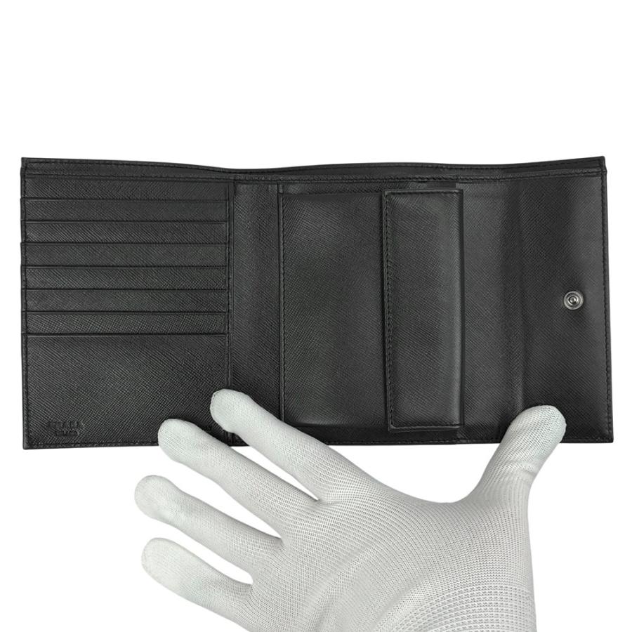 プラダ ■新同■ 三つ折り 財布 コインケース カード入れ ナイロン ダークブラウン M170 箱【495939】10 |  | 06