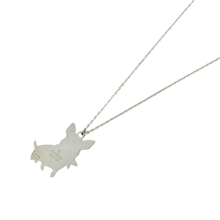 グッチ ■美品■ フレンチブルドッグ ネックレス アクセサリー アニマル ドッグ シルバー SV 925 【496318】11 |  | 01