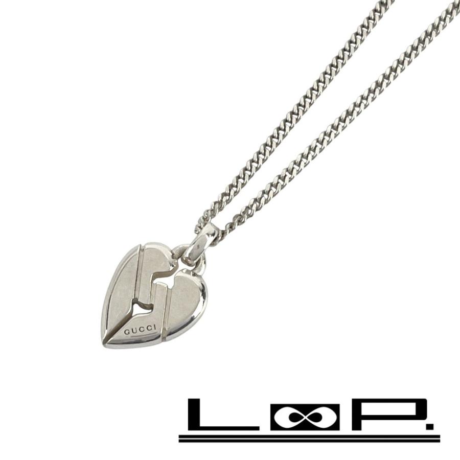 グッチ ■美品■ ノットハート ネックレス アクセサリー ファッション シルバー SV925 箱 【496349】10 | 