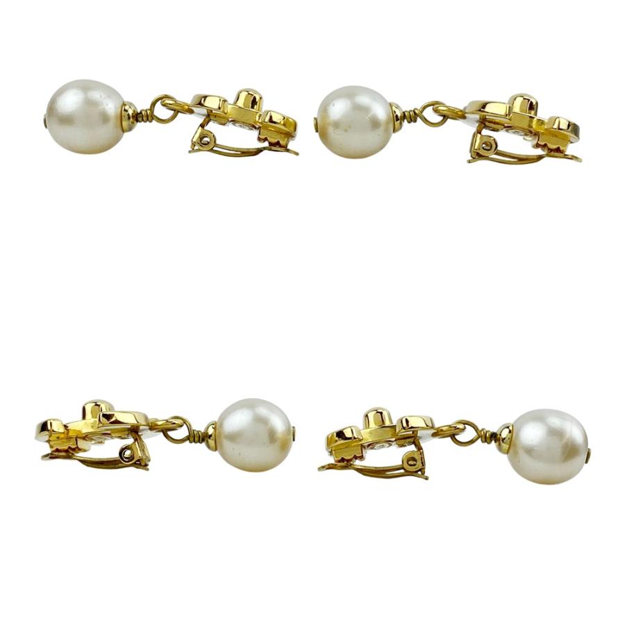 シャネル ■美品■ ココマーク ターンロック フェイクパール イヤリング アクセサリー ゴールド GP 96A【496851】11 |  | 01