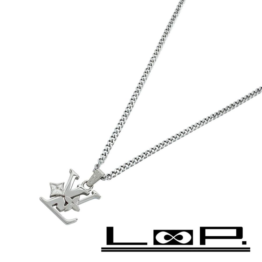 ルイヴィトン ■新同■ モノグラム ロウ ペンダント ネックレス アクセサリー シルバー SS M02254 【496899】11 | 