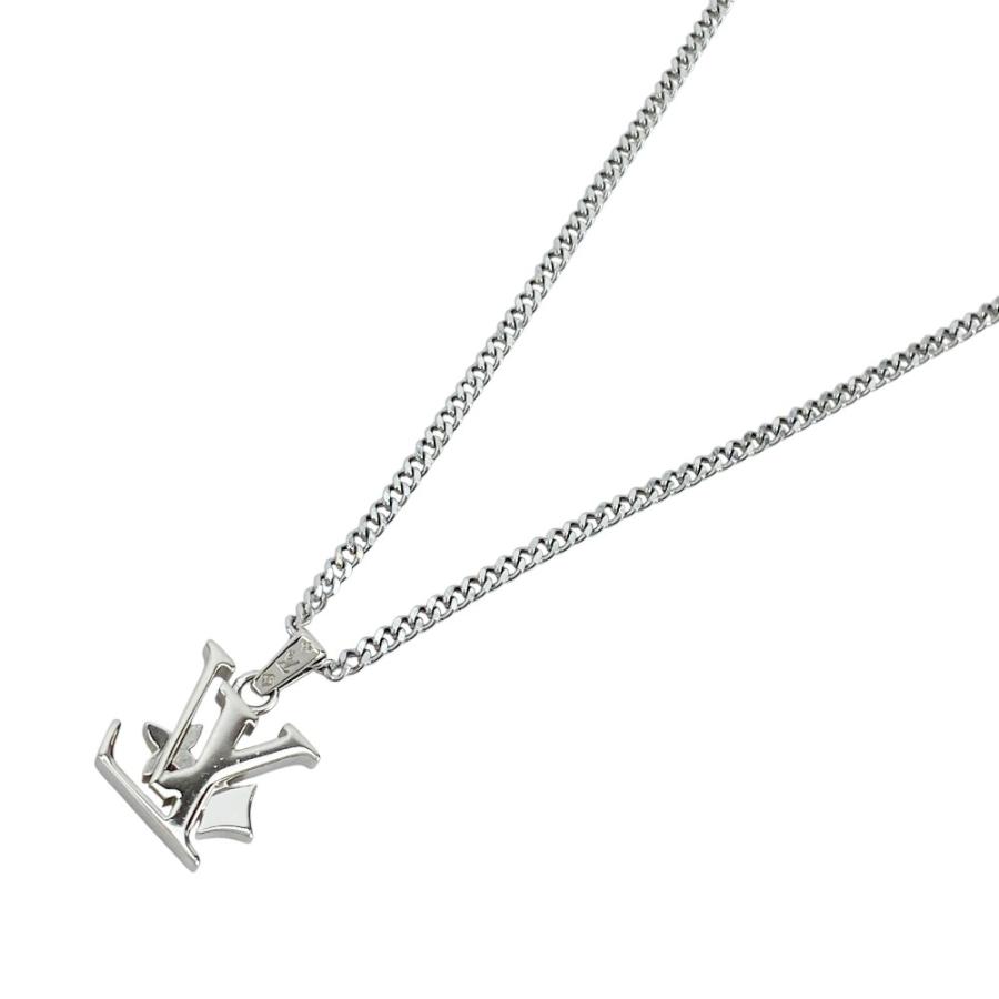 ルイヴィトン ■新同■ モノグラム ロウ ペンダント ネックレス アクセサリー シルバー SS M02254 【496899】11 |  | 01