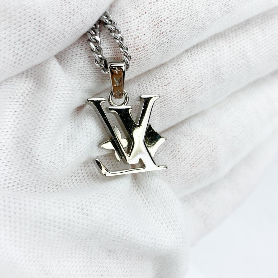 ルイヴィトン ■新同■ モノグラム ロウ ペンダント ネックレス アクセサリー シルバー SS M02254 【496899】11 |  | 08