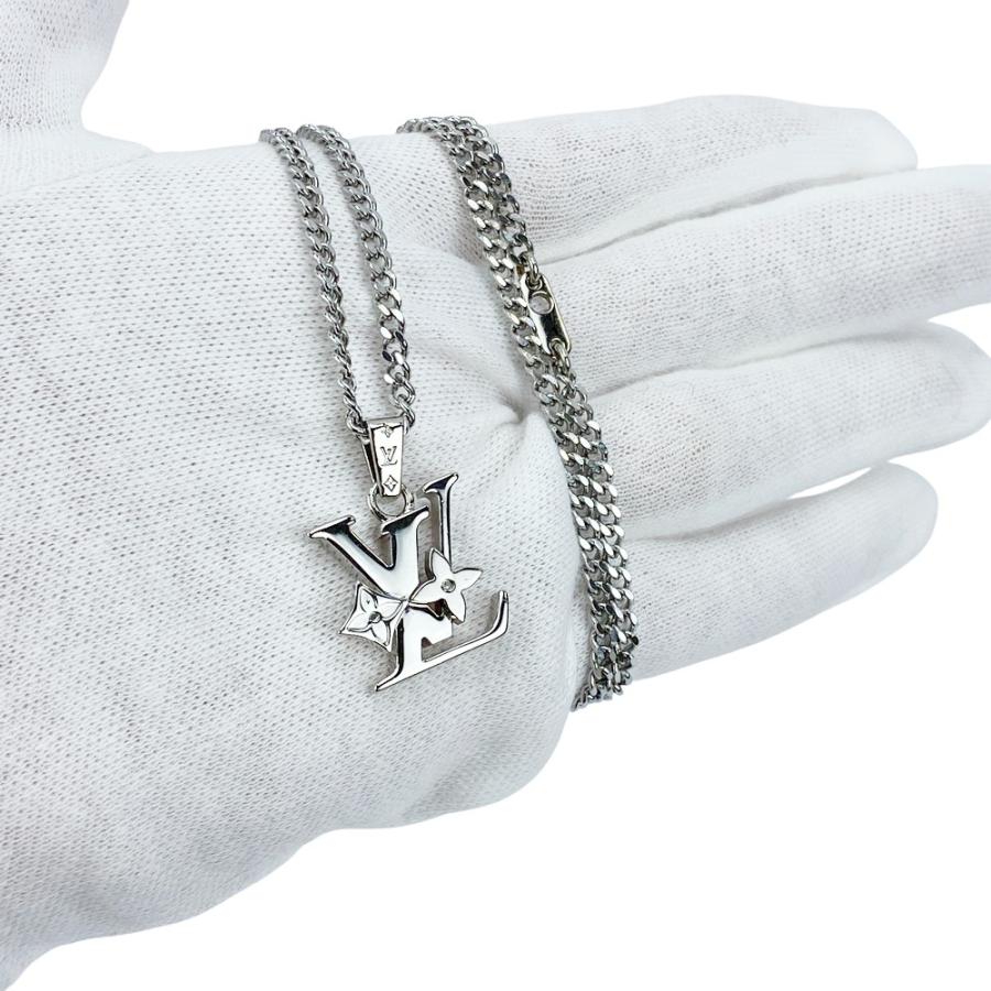 ルイヴィトン ■新同■ モノグラム ロウ ペンダント ネックレス アクセサリー シルバー SS M02254 【496899】11 |  | 09