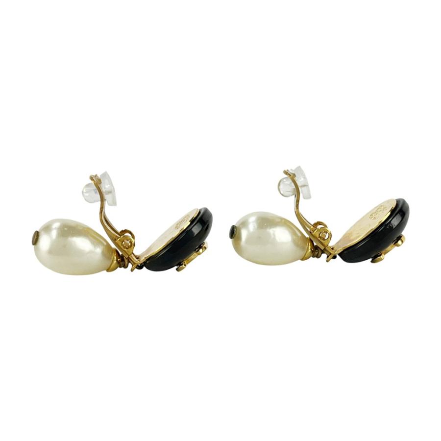 シャネル ■美品■ ココマーク フェイクパール イヤリング アクセサリー GP ブラック 96A 箱【496943】11 |  | 07
