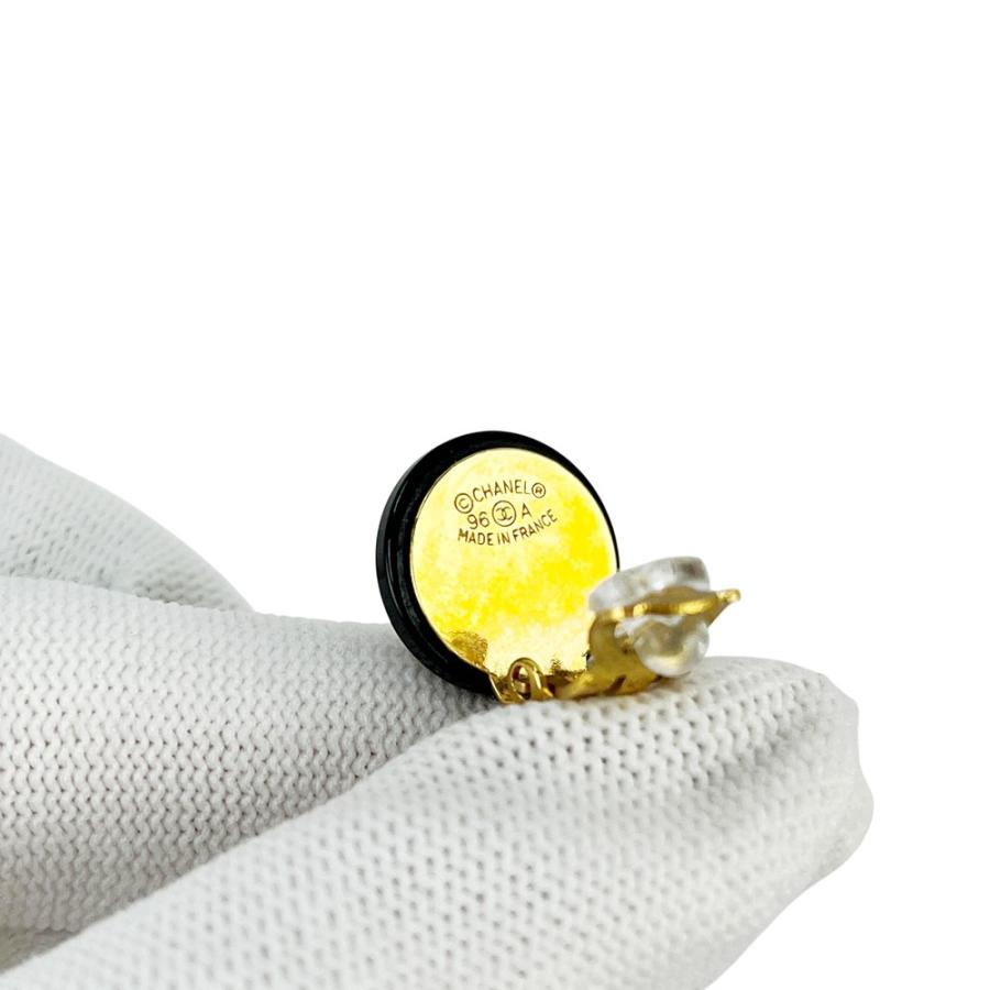 シャネル ■美品■ ココマーク フェイクパール イヤリング アクセサリー GP ブラック 96A 箱【496943】11 |  | 08