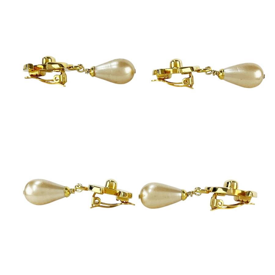 シャネル ■美品■ココマーク ターンロック フェイクパール イヤリング アクセサリー ゴールド GP 96P 箱【496950】11 |  | 02