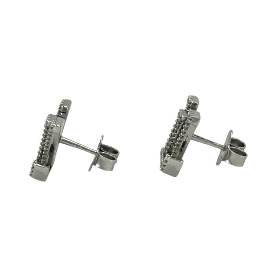 ルイヴィトン ■美品■ ドレイユ アイコニック ストラス ピアス アクセサリーラインストーン SS シルバー M00606【497032】12_1