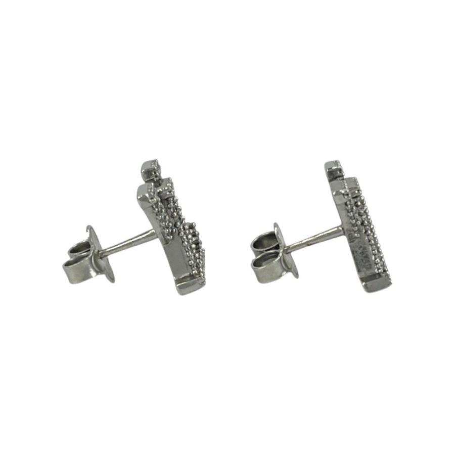 ルイヴィトン ■美品■ ドレイユ アイコニック ストラス ピアス アクセサリーラインストーン SS シルバー M00606【497032】12_2