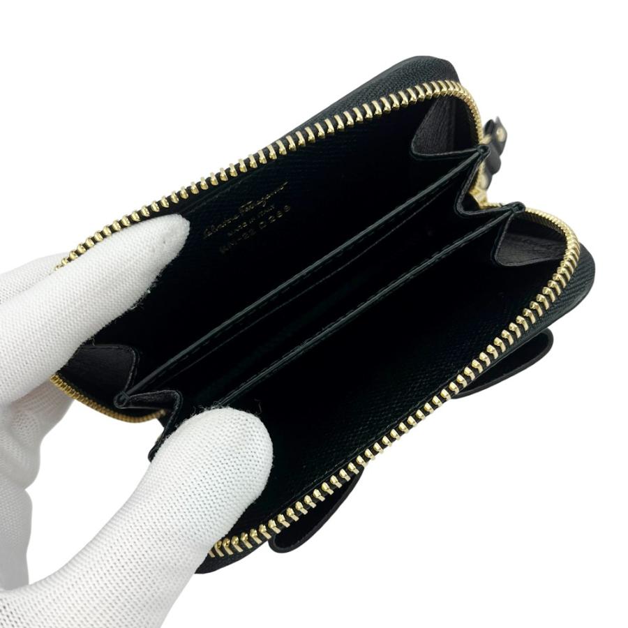 フェラガモ ■未使用■ ヴァラ リボン コインケース カードケース レザー ブラック 22 0741425 箱 【499678】10 |  | 05