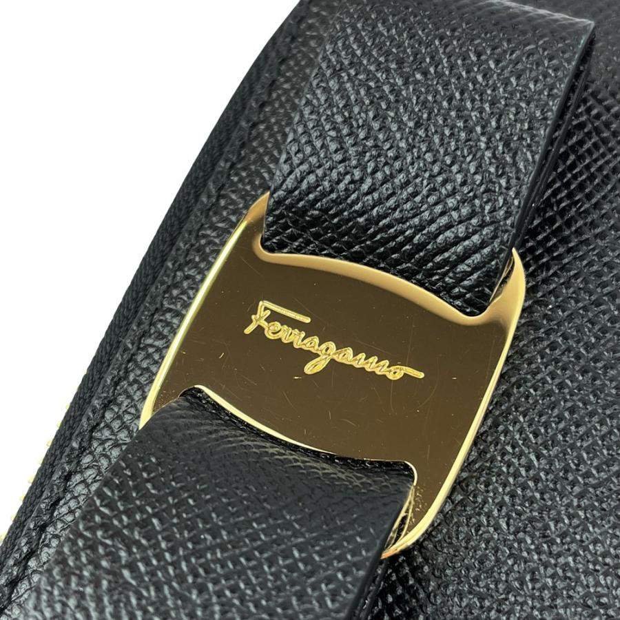 フェラガモ ■未使用■ ヴァラ リボン コインケース カードケース レザー ブラック 22 0741425 箱 【499678】10 |  | 06