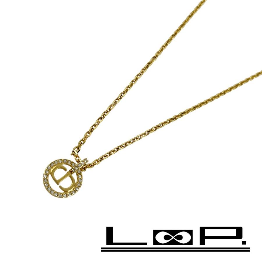 ディオール ■未使用■ CLAIR D LUNE ネックレス アクセサリー ゴールド GP ラインストーン 箱 【501357】11 | 