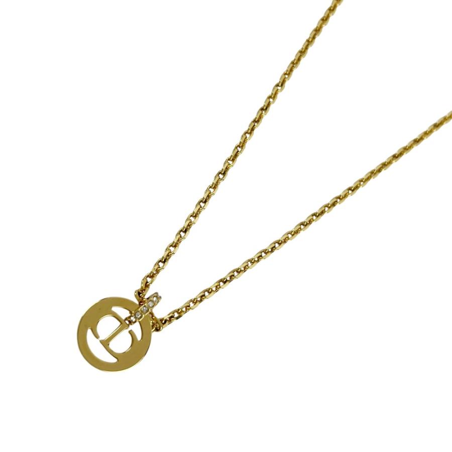 Dior CLAIR D LUNE ネックレス ゴールド ラインストーン ディオール □未使用□ CLAIR D LUNE ネックレス アクセサリー