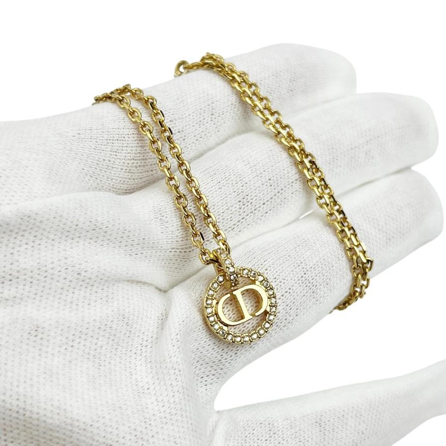 ディオール ■未使用■ CLAIR D LUNE ネックレス アクセサリー ゴールド GP ラインストーン 箱 【501357】11 |  | 08