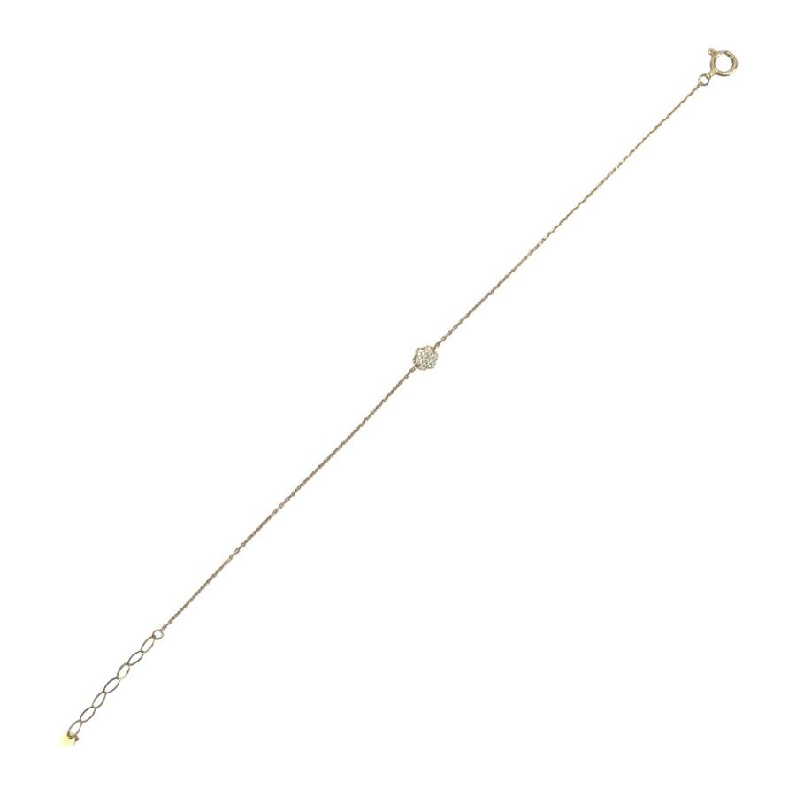 ヴァンドーム 青山 ■美品■ ブレスレット ダイヤモンド ゴールド K18 YG 750 0.8g 【502842】10 |  | 09