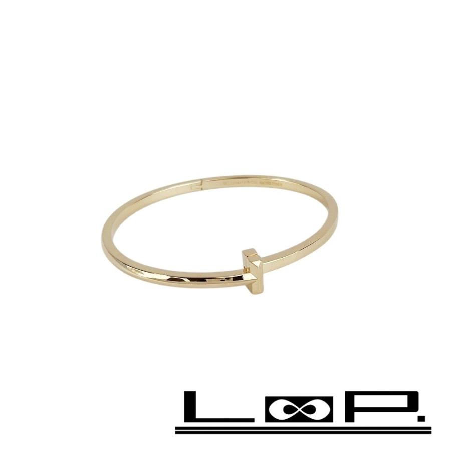 ティファニー ■新同■磨き済■ Tワン ナローヒンジ バングル ブレスレット アクセサリー ピンクゴールド K18 PG750 21.8g 箱 【503634】3 | 