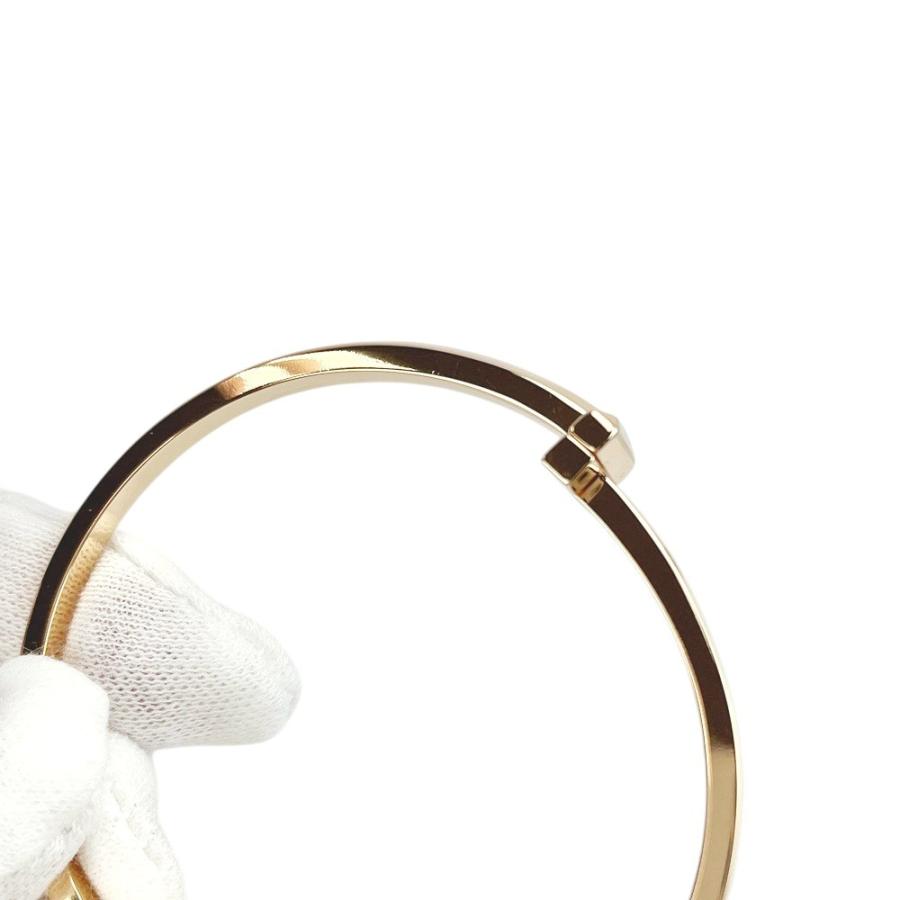 ティファニー ■新同■磨き済■ Tワン ナローヒンジ バングル ブレスレット アクセサリー ピンクゴールド K18 PG750 21.8g 箱 【503634】3 |  | 06