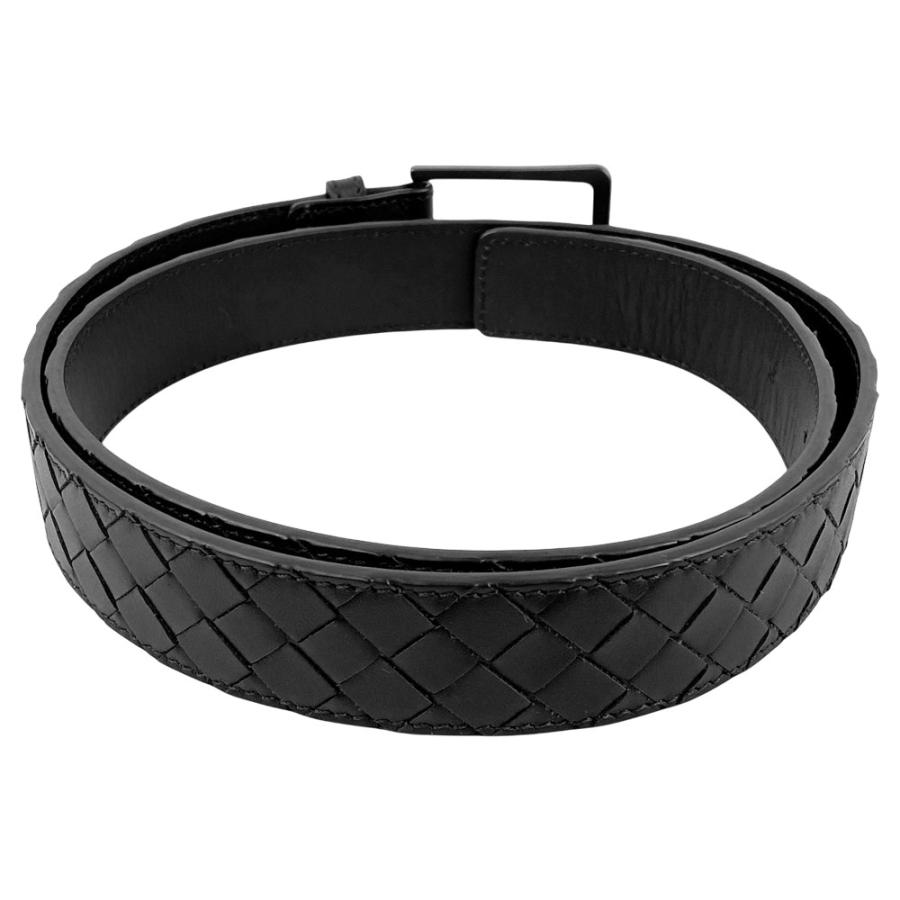 ボッテガヴェネタ ■美品■ ベルト メンズ  イントレチャート レザー ダークブラウン ＃85 【504464】8 |  | 01