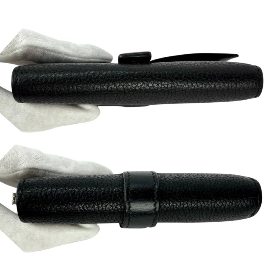 ！極美品！　ロエベ　折り財布　コンパクト　レザー　12A 極美品！ ロエベ 折り財布 コンパクト レザー 12A