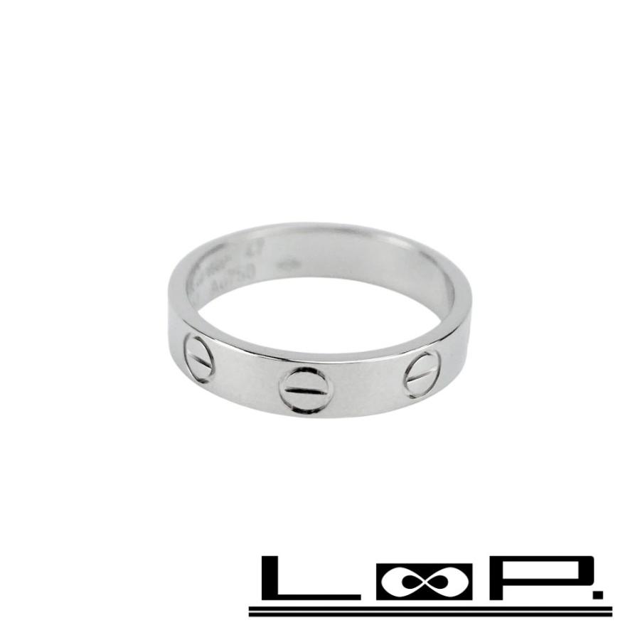 カルティエ □新同□磨き済□ ミニラブ リング 指輪 K18 ホワイト