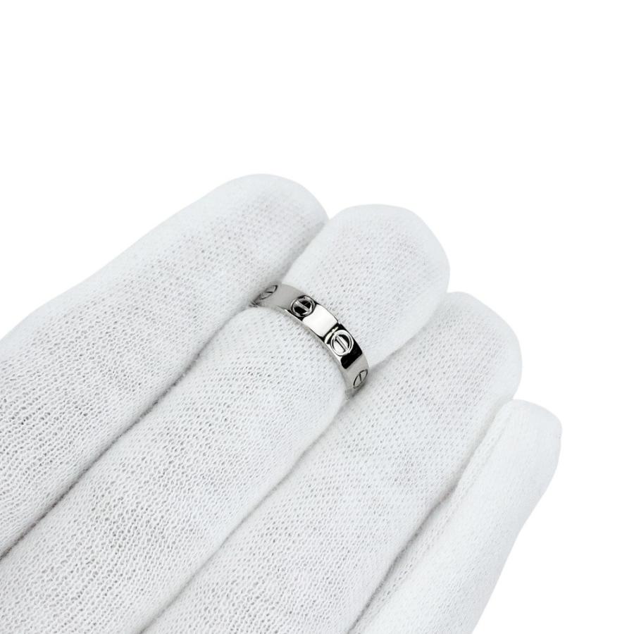 カルティエ □新同□磨き済□ ミニラブ リング 指輪 K18 ホワイト