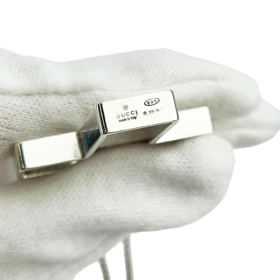 グッチ ■美品■60cm■ オープン クロス ロング ネックレス ペンダント アクセサリー 十字架 シルバー SV 925 【504921】11 |  | 09