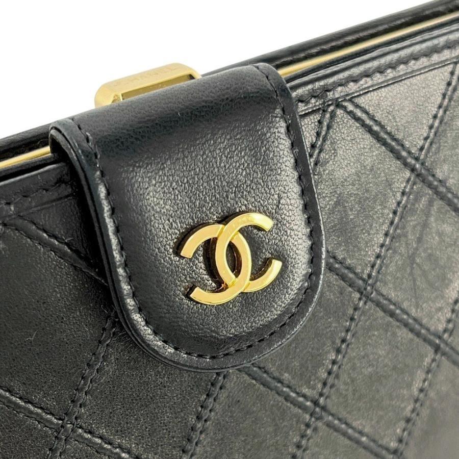 シャネル □美品□ ビコローレ がま口 二つ折り 長財布 ウォレット