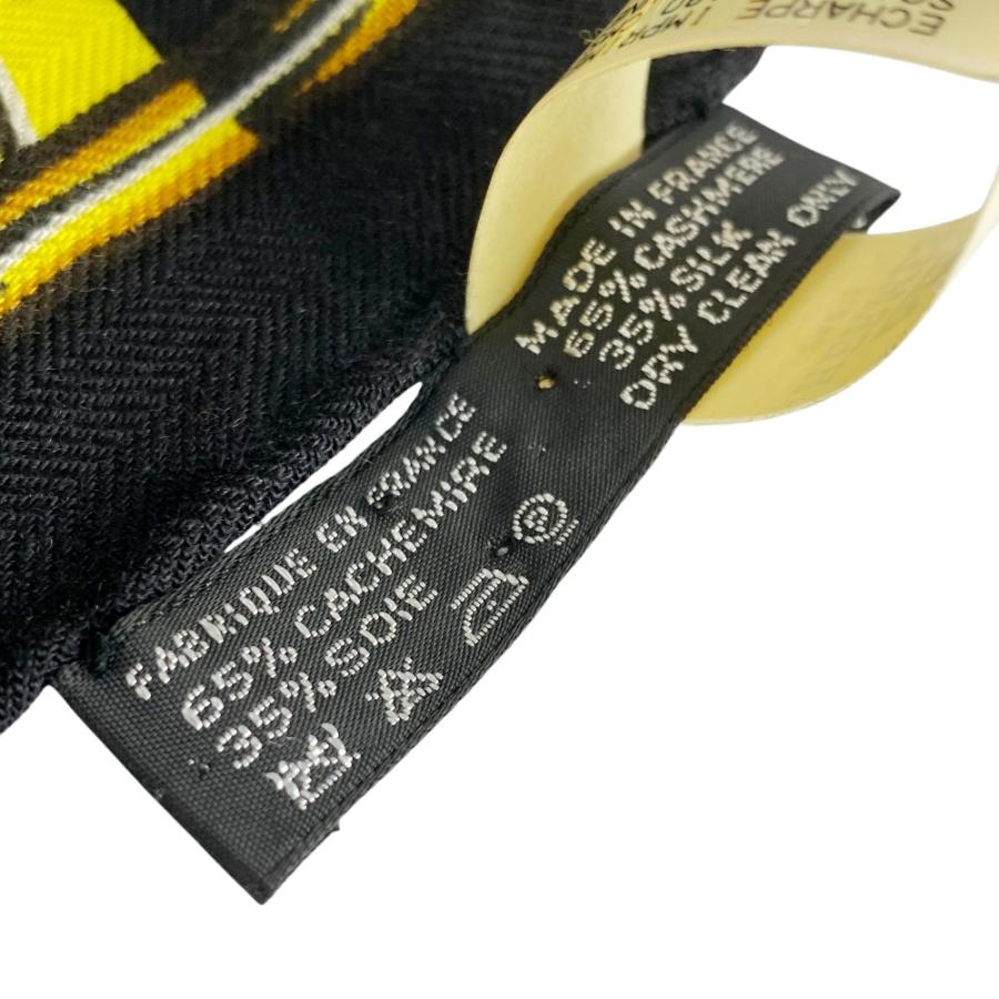 エルメス ■未使用■ ストール クジャク 孔雀 アニマル ファッション カシミア シルク ブラック 箱 【508899】5 |  | 05