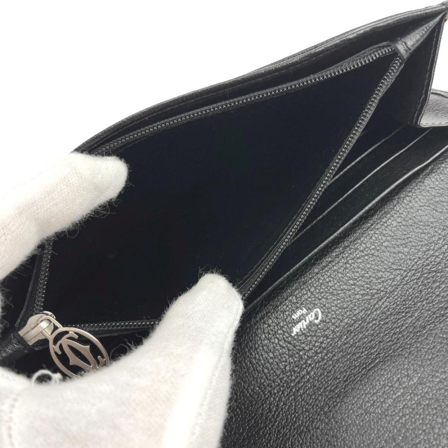 カルティエ ■美品■ マスト 長財布 財布 ウォレット 札入れ カード入れ 小銭入れ レザー ブラック 【509230】10 |  | 06