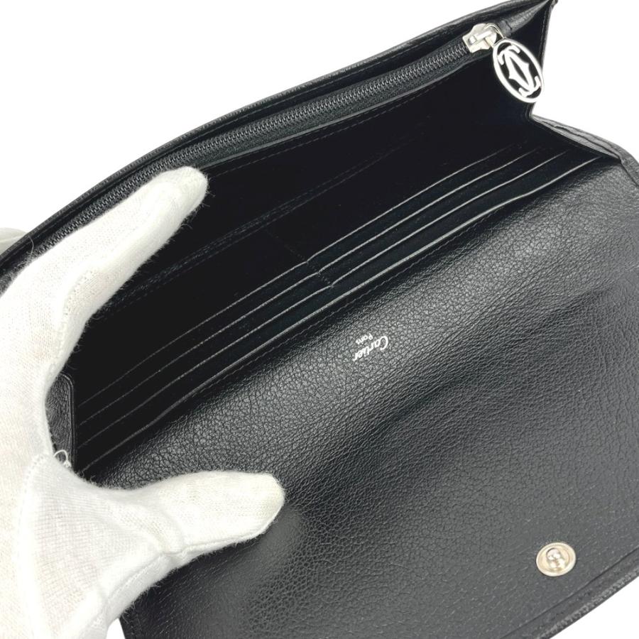 カルティエ ■美品■ マスト 長財布 財布 ウォレット 札入れ カード入れ 小銭入れ レザー ブラック 【509230】10 |  | 08