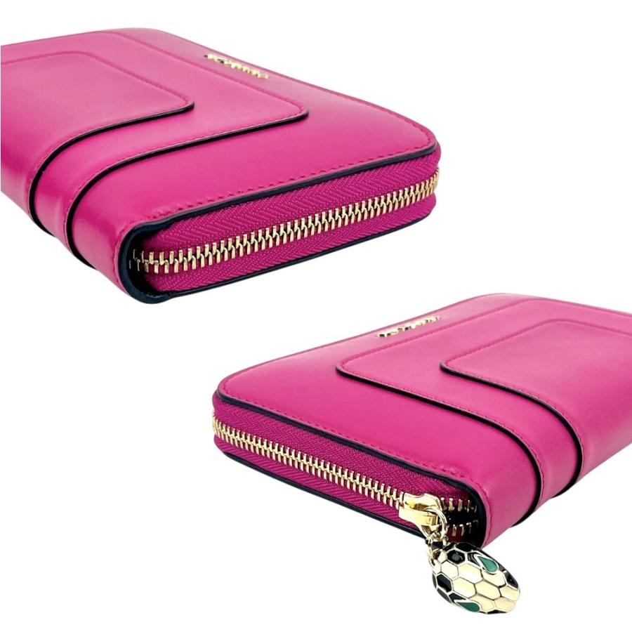 ブルガリ □未使用□ セルペンティ ラウンドジップ 長財布 ウォレット