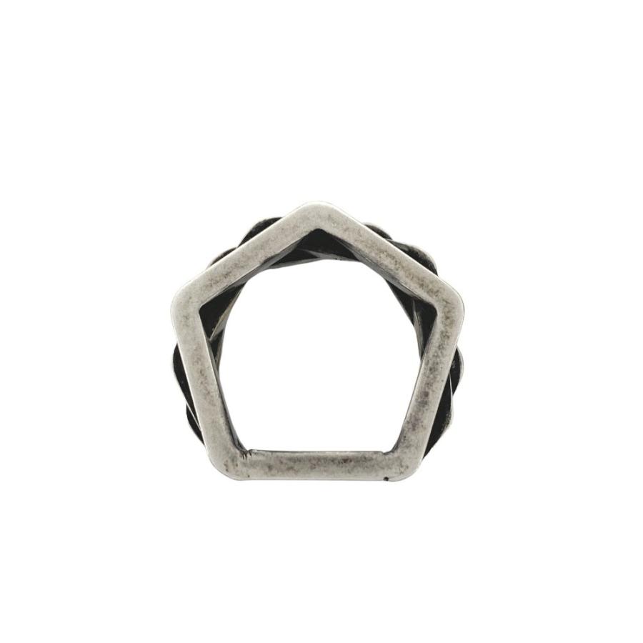 サンローラン ■中古■ リング 指輪 ペンタゴン シルバー 真鍮 709258Y15008142 #10 箱 【512629】7