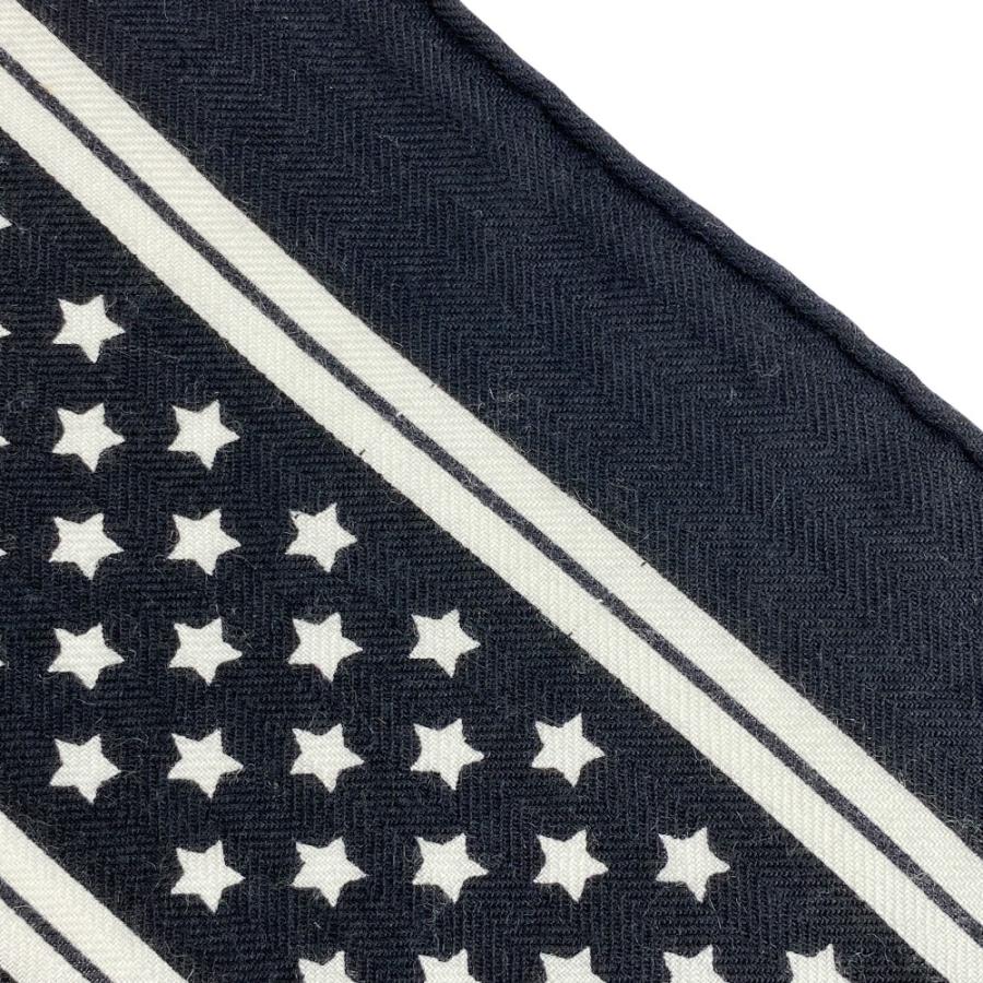 エルメス ■新同■ カレ140  鞭とグリップ Fouets et Badines ストール スカーフ カシミヤ シルク ブラック ホワイト 【512810】5 |  | 08