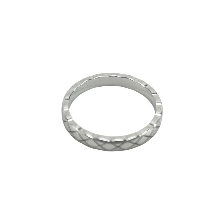 正規品 シャネル CoCoマーク シグネットリング シルバー系 CHANEL - シャネル CoCoマークロゴ2連シルバーリングの通販 by