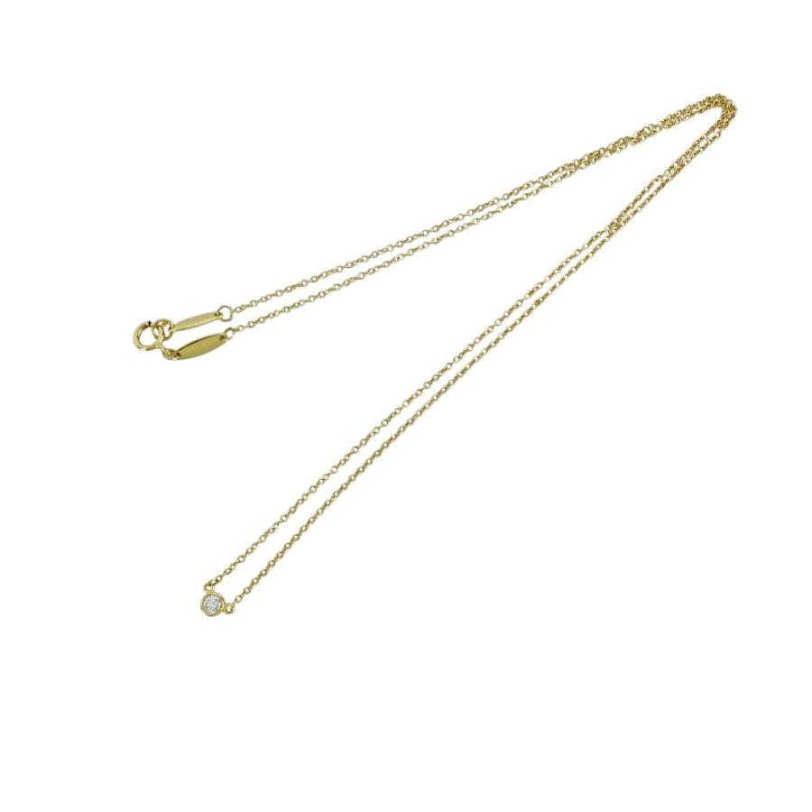 ティファニー ■新同■ エルサペレッティ バイザヤード ネックレス アクセサリー ゴールド K18 YG 750 ダイヤ 1.7g 【516344】11