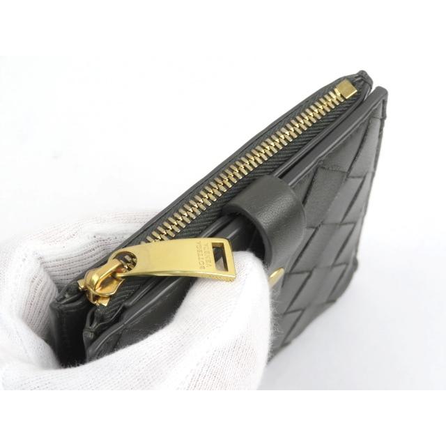 ■中古■　ボッテガ・ヴェネタ 二つ折り 財布 イントレチャート グレー レザー 600270 箱 【51647】 ▽値下げ▽ □中古□ ボッテガ・ヴェネタ 二つ折り 財布 イントレ