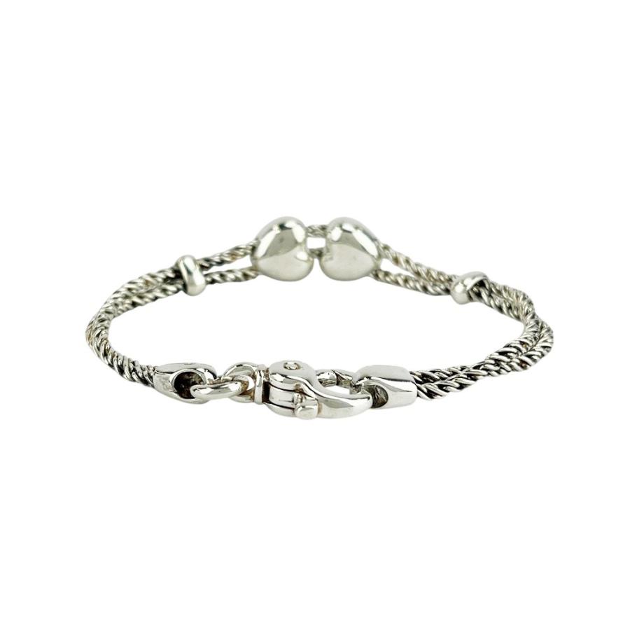 ティファニー ■美品■ ダブルロープ ハート ブレスレット アクセサリー シルバー SV 925 18.7g 【516597】11 |  | 03