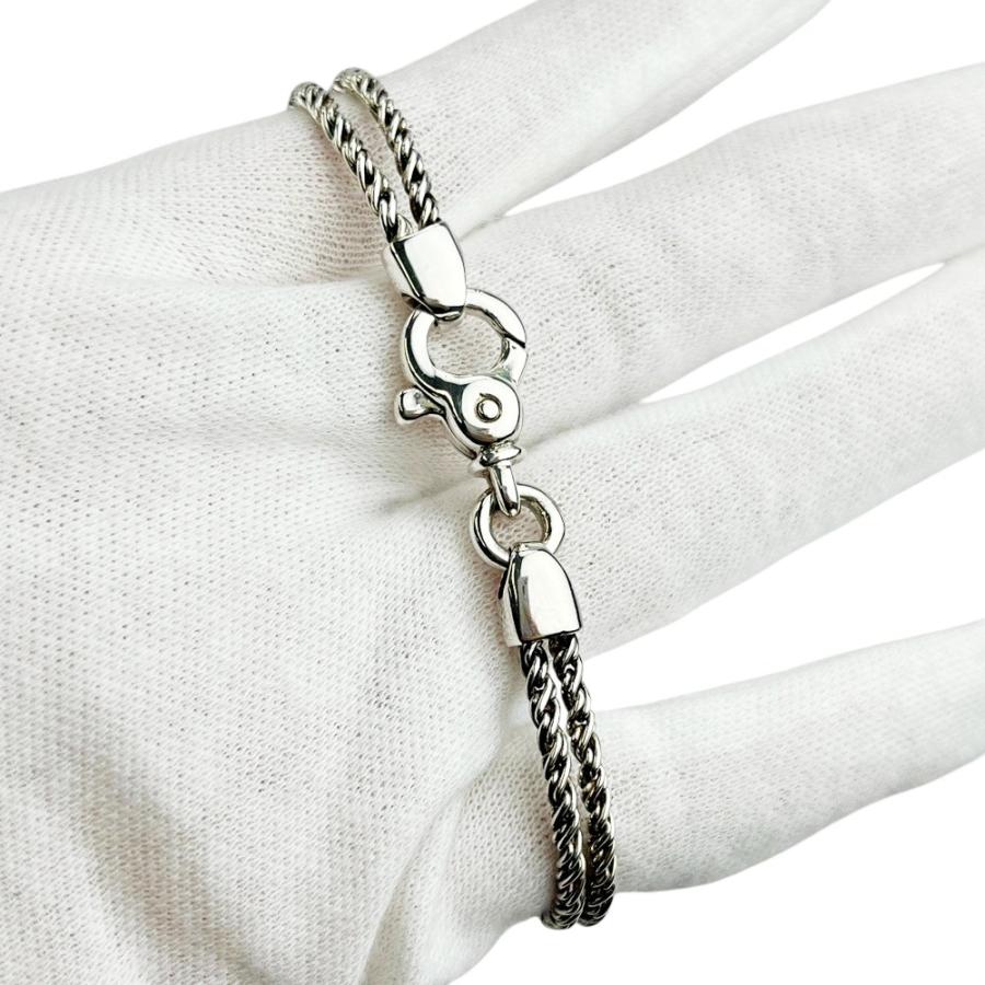 ティファニー ■美品■ ダブルロープ ハート ブレスレット アクセサリー シルバー SV 925 18.7g 【516597】11 |  | 06