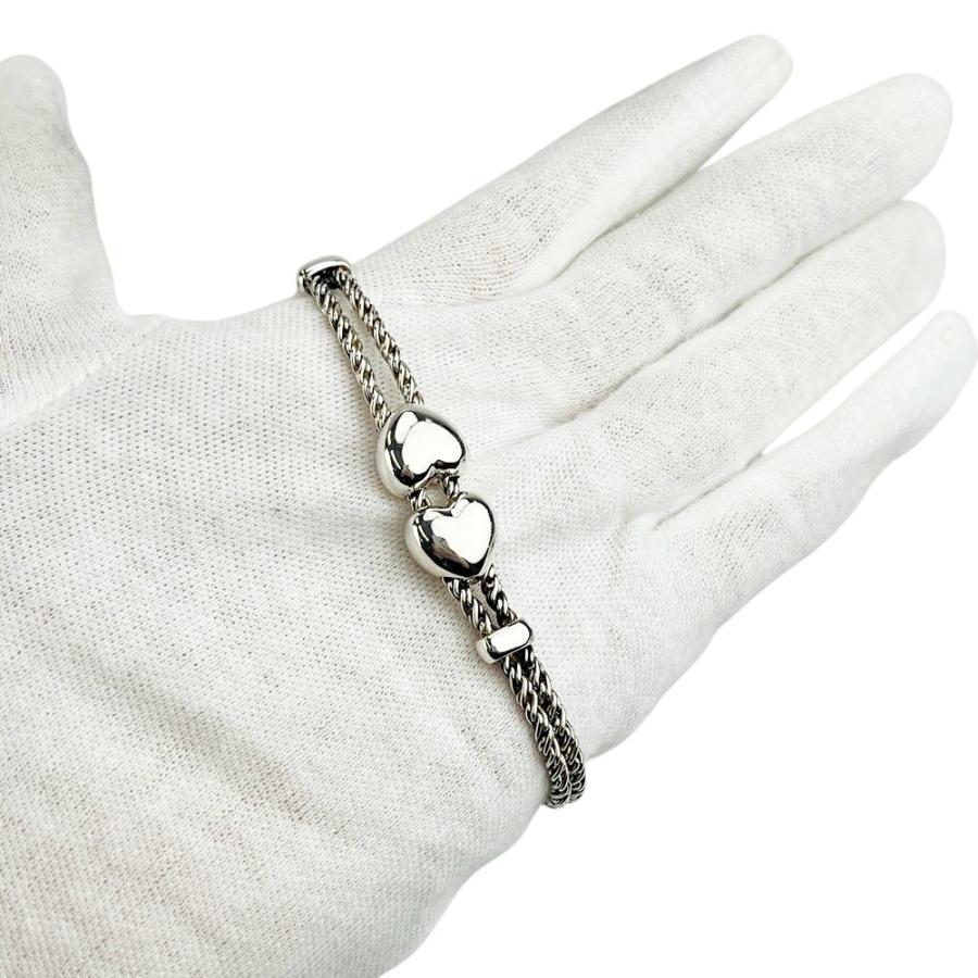ティファニー ■美品■ ダブルロープ ハート ブレスレット アクセサリー シルバー SV 925 18.7g 【516597】11 |  | 08