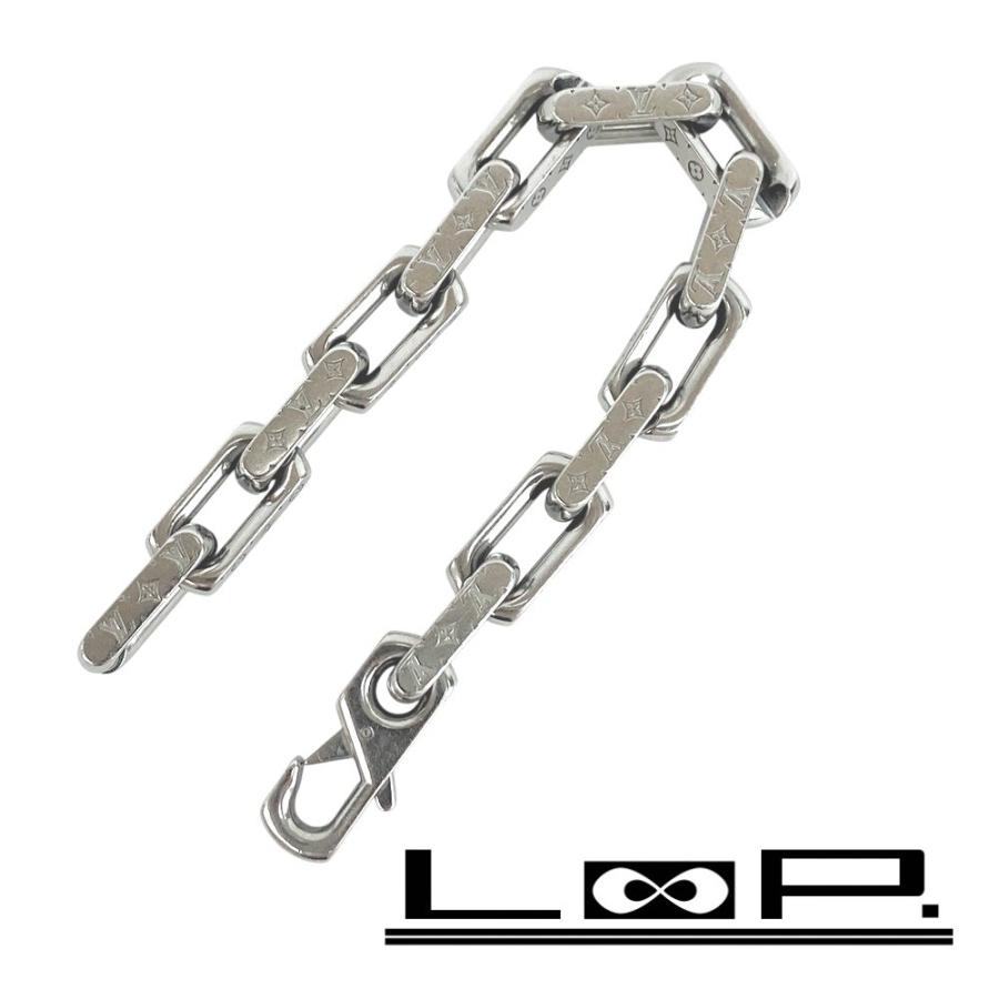 ルイヴィトン ■美品■ モノグラム チェーン ブレスレット アクセサリー SS シルバー M00308 【516832】1 | 