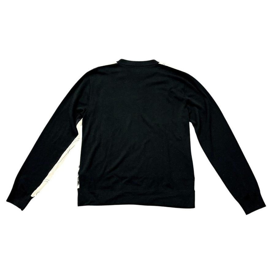 エルメス ■美品■ ソワ デカドレ 長袖 トップス ニット シルク ブラック ホワイト #S 【519260】8 |  | 01