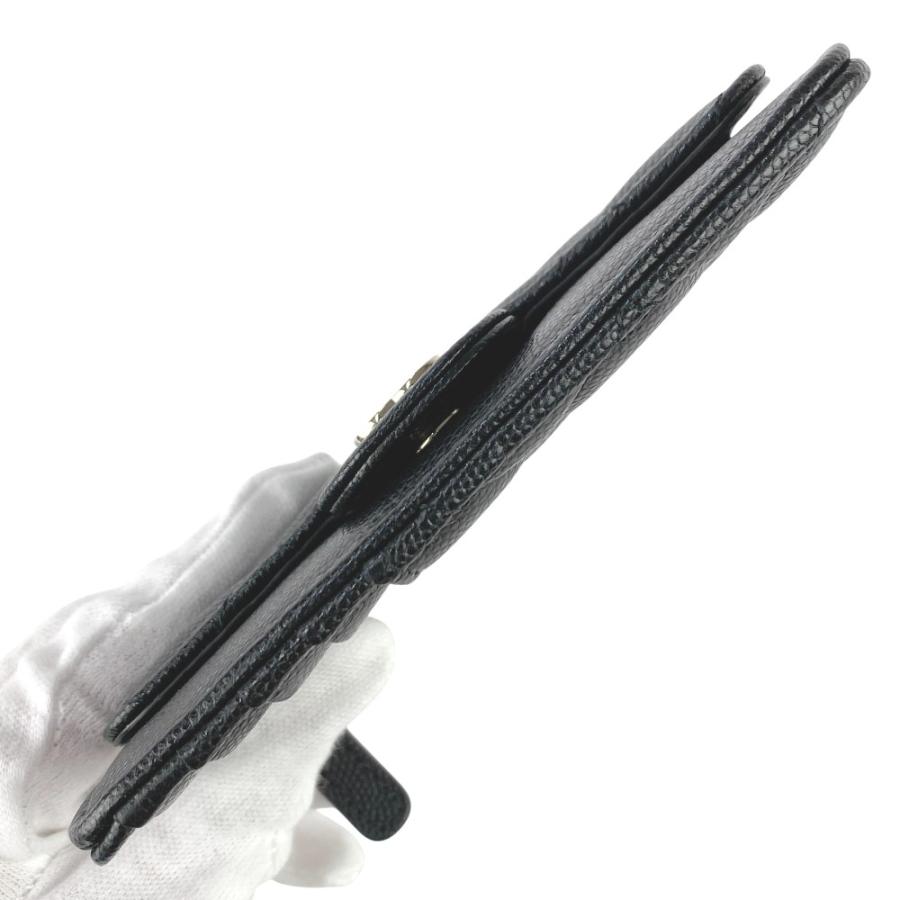 シャネル ■新同■ ココマーク コインケース カードケース 小銭入れ コンパクト 財布 キャビアスキン レザー ブラック 箱 【519505】11 |  | 04