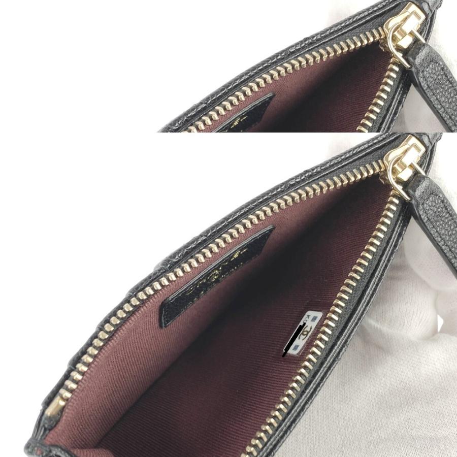 シャネル ■新同■ ココマーク コインケース カードケース 小銭入れ コンパクト 財布 キャビアスキン レザー ブラック 箱 【519505】11 |  | 06