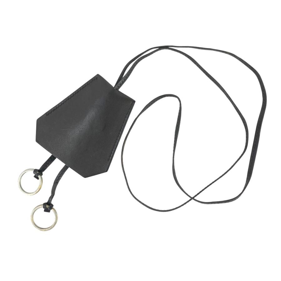 エルメス ■中古■103cm■ クロシェット ロング ネックレス ペンダント アクセサリー キーリング ブラック レザー □B刻 箱 【519765】11 |  | 01