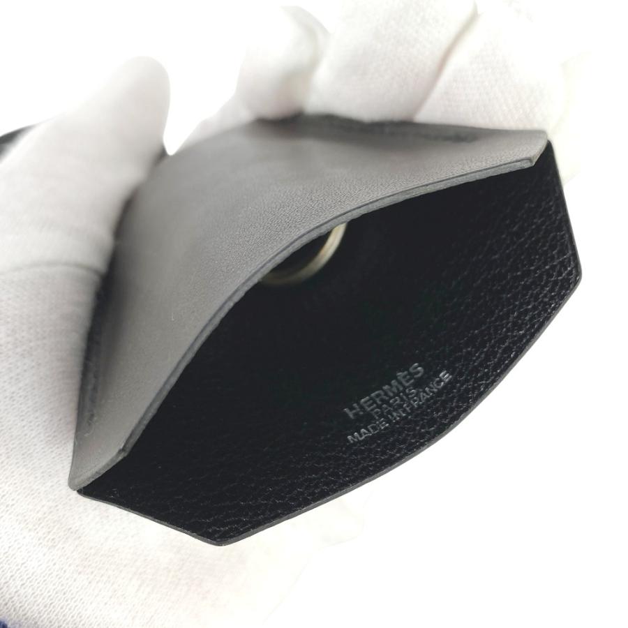 エルメス ■中古■103cm■ クロシェット ロング ネックレス ペンダント アクセサリー キーリング ブラック レザー □B刻 箱 【519765】11 |  | 04