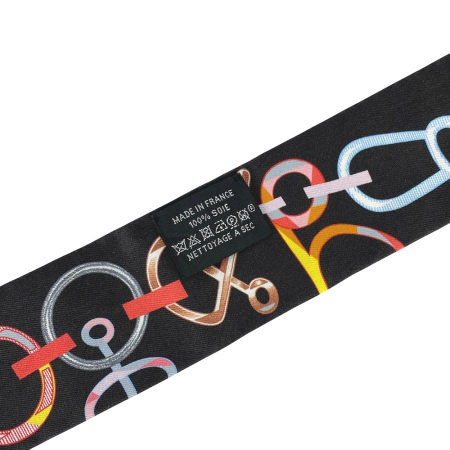 エルメス ■中古■ ドゥ レ ブックル ツイリー スカーフ ファッション シルク ブラック 箱 【519772】11 |  | 04