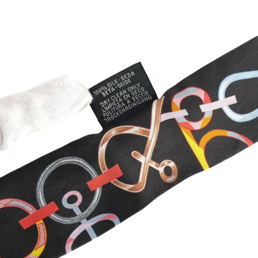 エルメス ■中古■ ドゥ レ ブックル ツイリー スカーフ ファッション シルク ブラック 箱 【519772】11 |  | 05