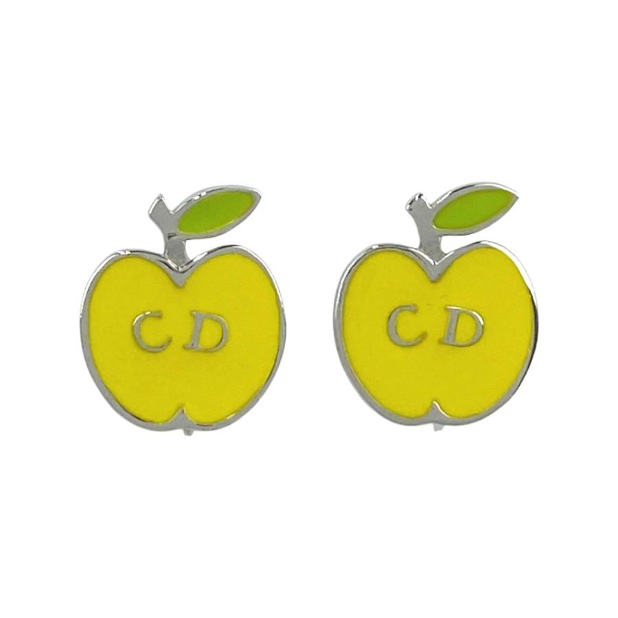 ディオール ■美品■ アップルモチーフ イヤリング アクセサリー イエロー シルバー SS 【520341】12 |  | 07